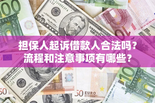 北京担保人起诉借款人合法吗？流程和注意事项有哪些？