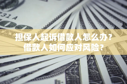 北京担保人起诉借款人怎么办？借款人如何应对风险？