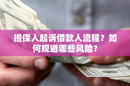 北京担保人起诉借款人流程？如何规避哪些风险？