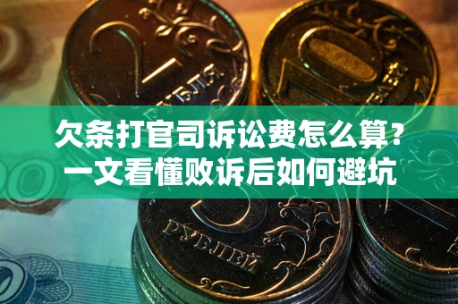 北京欠条打官司诉讼费怎么算？一文看懂败诉后如何避坑