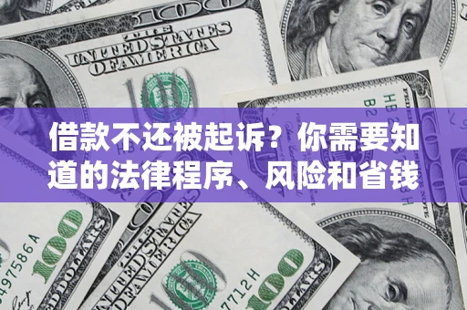 北京借款不还被起诉？你需要知道的法律程序、风险和省钱技巧