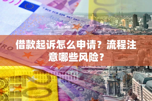 北京借款起诉怎么申请？流程注意哪些风险？
