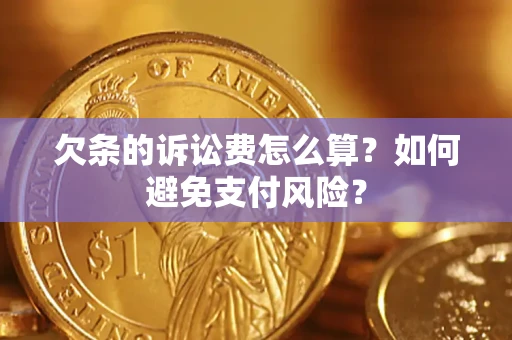 北京欠条的诉讼费怎么算？如何避免支付风险？