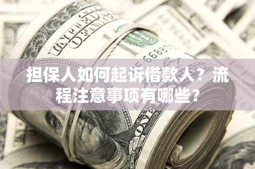 北京担保人如何起诉借款人？流程注意事项有哪些？